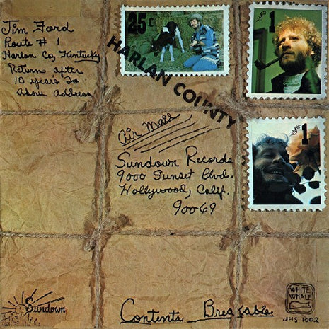 the album cover for Jim Ford - Harlan County
