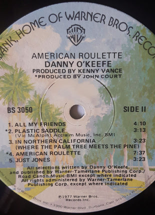 Danny O'Keefe : American Roulette (LP, Album, Win)