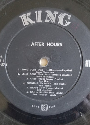 Various : After Hours (LP, Comp, Mono)