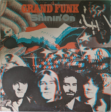 Grand Funk Railroad : Shinin' On (LP, Album, Los)