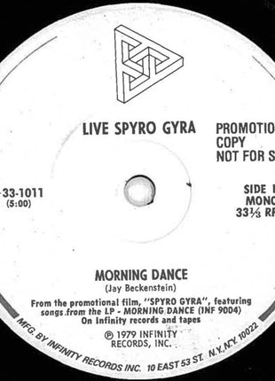 Spyro Gyra : Live Spyro Gyra (7", Mono, Promo)