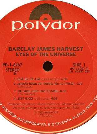 Barclay James Harvest : Eyes Of The Universe (LP, Album, 56-)