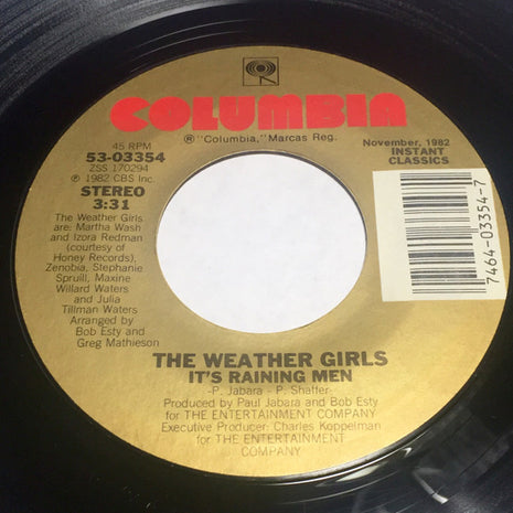 The Weather Girls : It's Raining Men (7", Single, RE)