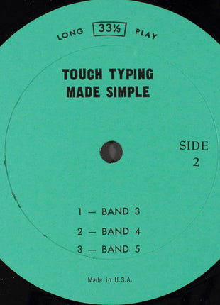 No Artist : Touch Typing Made Simple: A Sound Teaching Method (LP)