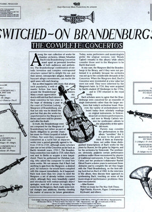 Wendy Carlos : Switched-On Brandenburgs (The Complete Concertos) (2xLP, Comp, Pit)