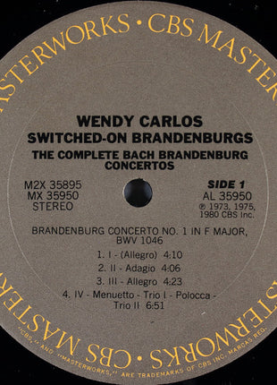 Wendy Carlos : Switched-On Brandenburgs (The Complete Concertos) (2xLP, Comp, Pit)