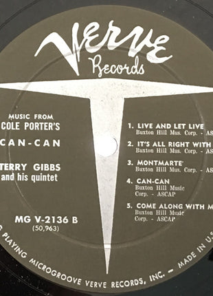Terry Gibbs Quintet : Music From Cole Porter's Can-Can (LP, Mono)