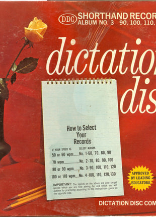 No Artist : Dictation Disc Set No. 3: Business Letters 90 WPM To 120 WPM (LP)