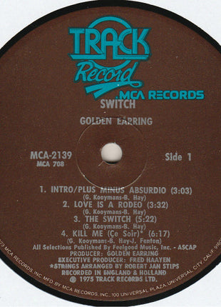 Golden Earring : Switch (LP, Album, Glo)