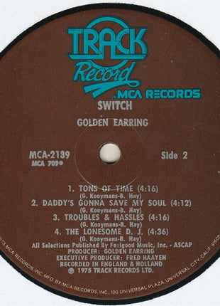 Golden Earring : Switch (LP, Album, Glo)