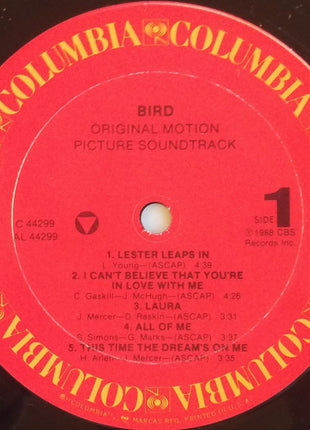 Bird (28) : Bird (Original Motion Picture Soundtrack) (LP, Album)