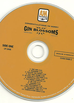 Gin Blossoms : Congratulations I'm Sorry (CD, Album)