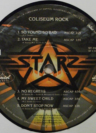 Starz (2) : Coliseum Rock (LP, Album, Win)
