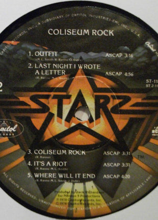 Starz (2) : Coliseum Rock (LP, Album, Win)