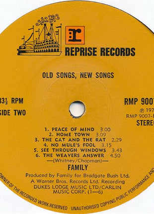 Family (6) : Old Songs, New Songs (LP, Comp)