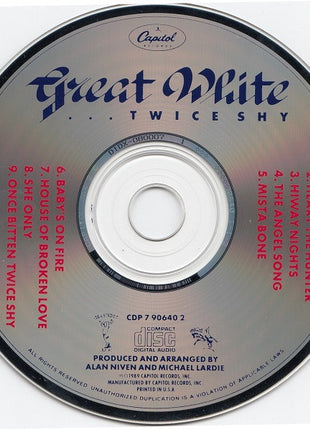 Great White : ...Twice Shy (CD, Album, Cap)