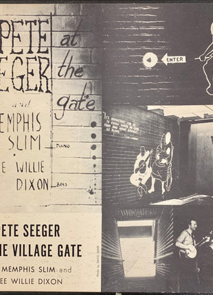Pete Seeger With Memphis Slim And Wee Willie Dixon* : Pete Seeger At The Village Gate (LP, Album, RP)