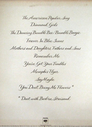 Neil Diamond : You Don't Bring Me Flowers (LP, Album, San)