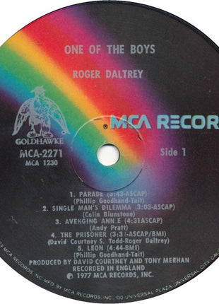 Roger Daltrey : One Of The Boys (LP, Album, Glo)