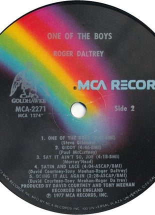 Roger Daltrey : One Of The Boys (LP, Album, Glo)
