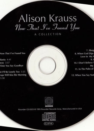 Alison Krauss : Now That I've Found You: A Collection (CD, Comp)