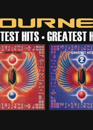 the album cover for Journey - Greatest Hits 1 and 2