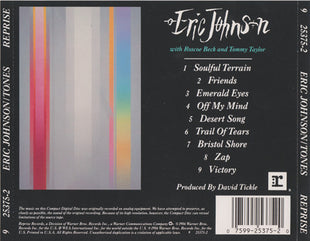 Eric Johnson (2) : Tones (CD, Album, RE)