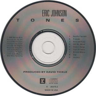 Eric Johnson (2) : Tones (CD, Album, RE)