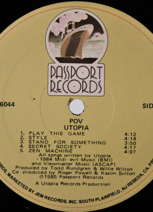 Utopia (5) : POV (LP, Album, Hub)
