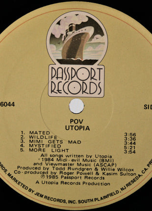 Utopia (5) : POV (LP, Album, Hub)