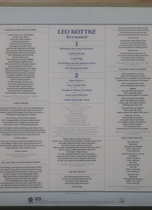 Leo Kottke : Ice Water (LP, Album, Win)