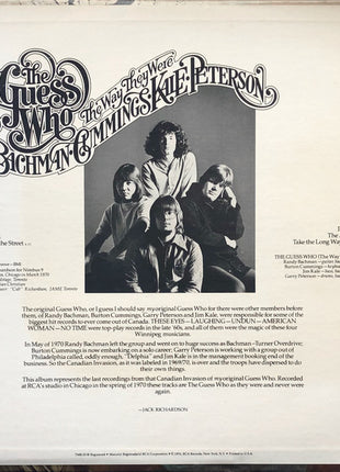 The Guess Who : The Way They Were (LP, Album)