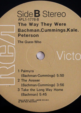The Guess Who : The Way They Were (LP, Album)