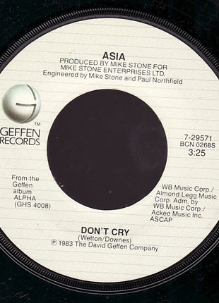 Asia (2) : Don't Cry (7", Single)