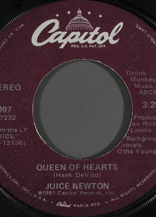 Juice Newton : Queen Of Hearts (7", Single, Win)