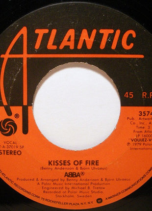 ABBA : Does Your Mother Know / Kisses Of Fire (7", Single, Spe)
