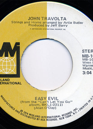 John Travolta : All Strung Out On You / Easy Evil (7")