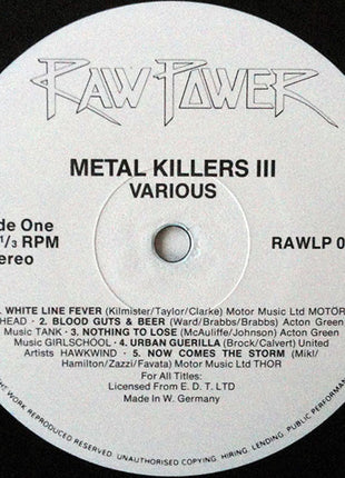 Various : Metal Killers III (LP, Comp)