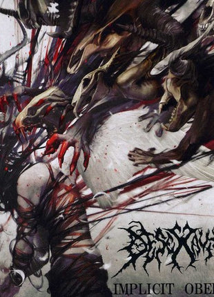 the album cover for Desecravity - Implicit Obedience