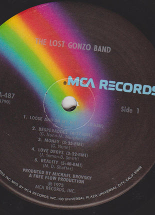 The Lost Gonzo Band : The Lost Gonzo Band (LP, Album, Pin)