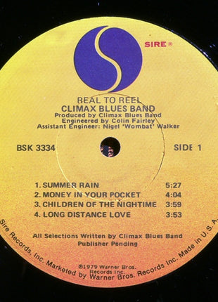 Climax Blues Band : Real To Reel (LP, Album, LA )