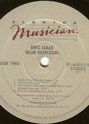 Eric Gale : Blue Horizon (LP, Album, SP)