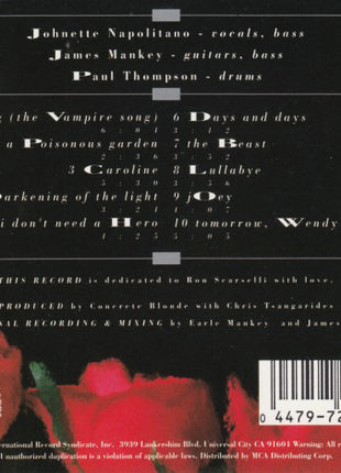 Concrete Blonde : Bloodletting (CD, Album)