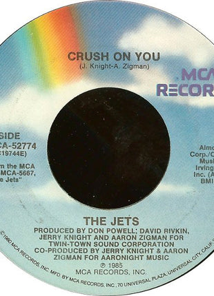 The Jets : Crush On You (7", Single, Pin)