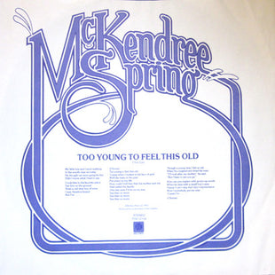 McKendree Spring : Too Young To Feel This Old (LP, Album)