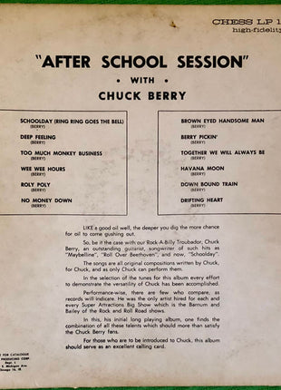 Chuck Berry : After School Session (LP, Album, Mono, RP)