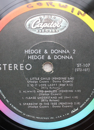 Hedge & Donna : Hedge & Donna 2 (LP, Album)