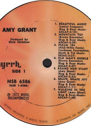 Amy Grant : Amy Grant (LP, Album)