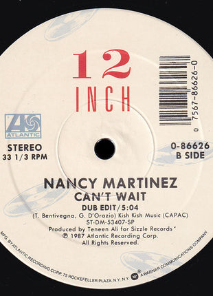 Nancy Martinez : Can't Wait (12", Single)