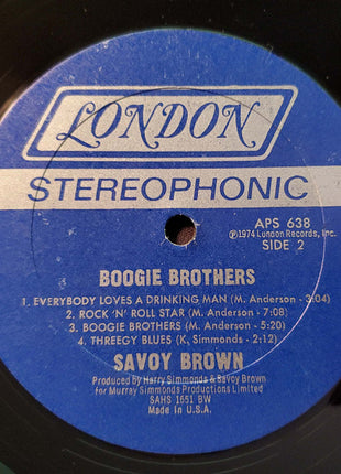 Savoy Brown : Boogie Brothers (LP, Album, Bes)
